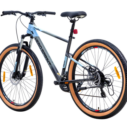 Hero Enzo 29T Mountain Geared Bicycle for Mens | 21 Speed | Dual Color Combination | Frame:18 Inches | Ideal for Mens (Blue-Grey) 