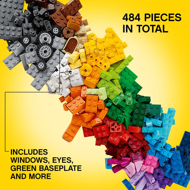 LEGO Medium Creative Brick Box,Creative Thinking,Multicolor, 484 Pcs 