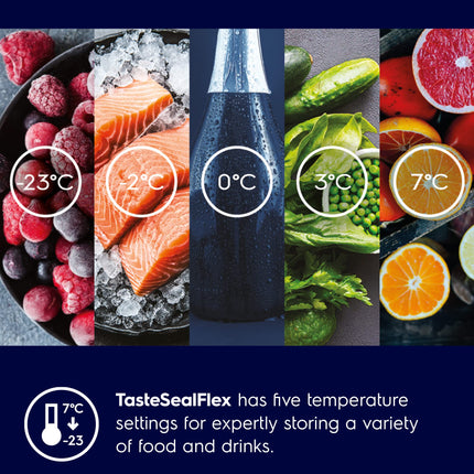 Electrolux 680L Frost Free Inverter French Door Refrigerator, TasteSealFlex, TwinTech Cooling System, Glossy Dark Grey Stainless Steel, UltimateTaste 900, EQE6879A-B 