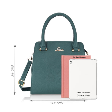 Lavie Women's Ushawu Small Satchel Handbag for Women | Satchel Bag for Work | Ladies purse | Stylish Shoulder Bag | Gift For Women 