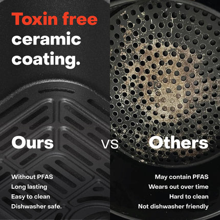 Nutricook 7.6 Litre Air Fryer Slim XL, 2025 New Launch, Clear Window & Interior Light, Extra Large Basket, Space-Saving Slim Design, Air Fry, Bake, Reheat, with 5 Preset, 1700W, 2 Year Warranty