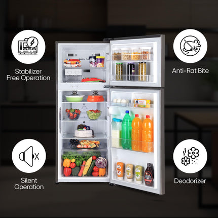 LG 242 L 2 Star Frost Free Smart Inverter Double Door Refrigerator ( GL-I292RPZY, Shiny Steel, Door Cooling +) 