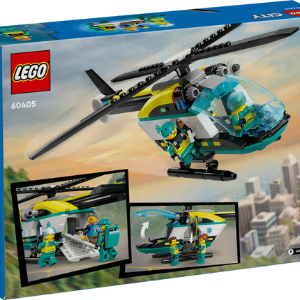 LEGO City Emergency Rescue Helicopter Building Kit 60405 (226 Pieces) 