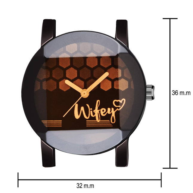 Niyati Nx NX_Crystal-Wifey-BD-Leatherl-Women Wrist Analog Watch - for Women 