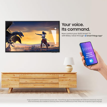 Samsung 108 cm (43 inches) Vision AI 4K Ultra HD Smart QLED TV QA43QEF1AULXL 