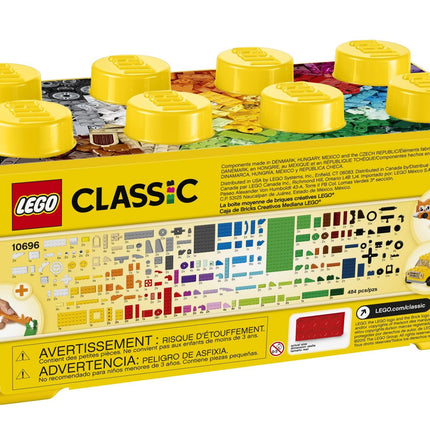 LEGO Medium Creative Brick Box,Creative Thinking,Multicolor, 484 Pcs 