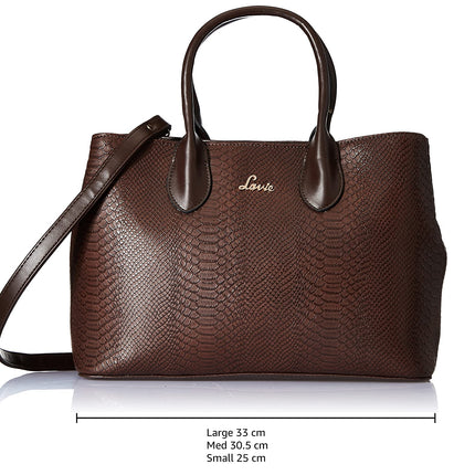 Lavie Women's Ficus Medium Satchel Handbag for Women | Satchel Bag for Work | Ladies purse | Stylish Shoulder Bag | Gift For Women 