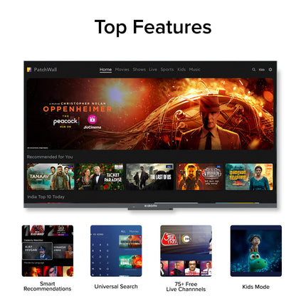 MI 108 cm (43 inches) A Series Full HD Smart Google LED TV L43MA-AFIN (Black) 