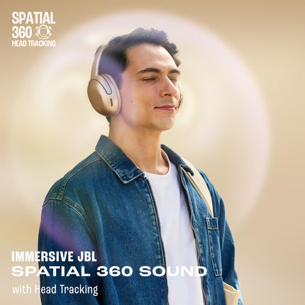 JBL Tour One M3 Award Winning Wireless Over Ear Headphones with ANC 2.0, Hi-Res LDAC Audio,Spatial 360 Sound, 8 Mics - Perfect Calls with Crystal AI,70Hrs Playback, Latte 