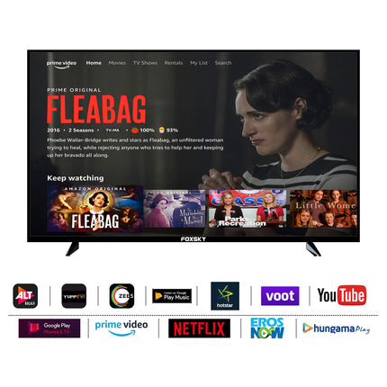 Foxsky 80 cm (32 inches) HD Ready Smart LED TV 32FSELS-PRO (Black) 