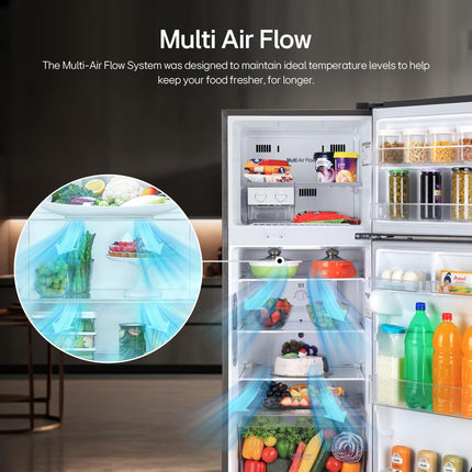 LG 242 L 2 Star Frost Free Smart Inverter Double Door Refrigerator ( GL-I292RPZY, Shiny Steel, Door Cooling +) 