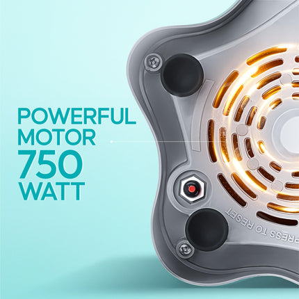 Longway Super Dlx 750 Watt Juicer Mixer Grinder with 4 Jars for Grinding, Mixing, Juicing with Powerful Motor | 2 Year Warranty | (Black & Gray, 4 Jars) 