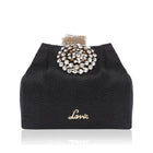 Lavie Women's Tiana Embellished Potli- Black 