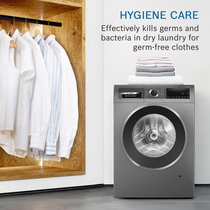 Bosch 10.5/6 KG Inverter Fully Automatic Front Load Washer Dryer with LED TOUCH DISPLAY (WNA2E4U1IN,Cast Iron Grey) 