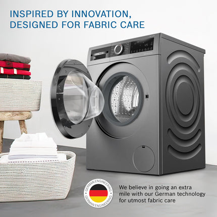 Bosch 10.5/6 KG Inverter Fully Automatic Front Load Washer Dryer with LED TOUCH DISPLAY (WNA2E4U1IN,Cast Iron Grey) 
