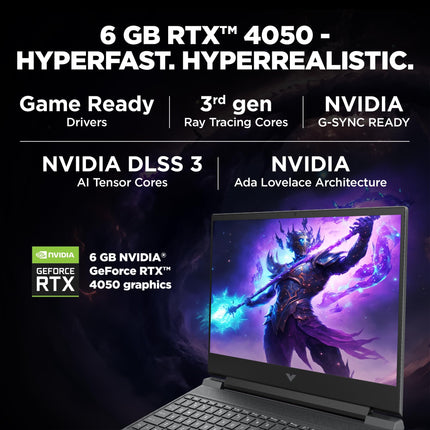 HP Victus, 13th Gen Intel Core i7-13620H, 6GB NVIDIA RTX 4050, 16GB DDR6, 1TB SSD (Win11, Office21, Silver, 2.3kg) 144Hz, IPS, 15.6-inch(39.6cm) Flicker-Free Gaming Laptop, Enhanced Cooling, fa1332TX 