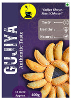 Authentic Homemade Gujiya By Savita Kitchen | Traditional Indian Sweet | Made with Khoya, Dry Fruits, and Cardamom | Crispy & Delicious | Perfect for Holi, Diwali, and Festive Gifting | Fresh, Handcrafted, and Festive Mithai Box (400g) (12 Piece Approx) 