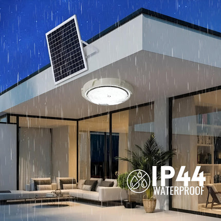 hardoll Solar Ceiling Light 40W with Remote controlled Outdoor LED Waterproof Garden Indoor Lamp Acrylonitrile Butadiene Styrene 