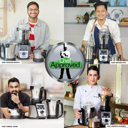 Hamilton Beach Professional Juicer Mixer Grinder 58770-IN, 1400 Watt Rated Motor, Triple Overload Protection, 3 Stainless Steel Leakproof Jars, Triple Safety Protection, Intelligent Controls, Black 