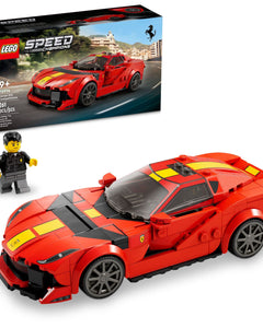 LEGO Speed Champions Ferrari 812 Competizione 76914, Sports Car Toy Model Building Kit, 2023 Series, Collectible Race Vehicle Set, Multi, 261 Pcs 