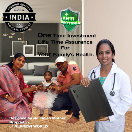 ALFRIDA WORLD Steel Chopping Board – 1st Time in India -New Launch | ISO Certified Sockist’s 304 Grade Stainless Steel Chopping Board Large | Heavy-Duty Chopping Board Steel | Life Time Warranty (L)