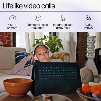 HP Envy x360 2-in-1 Laptop,AMD Ryzen 7 7730U,15.6-inch(39.6 cm),FHD,Touch,16GB RAM,512GB SSD,5MP Camera,Audio by B&O,Windows 11,MSO,Black,1.82 kg,15-fh0032AU 