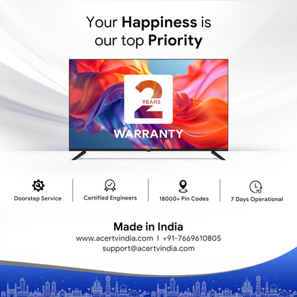 acer 139 cm (55 inches) G Series 4K Ultra HD Smart LED Google TV AR55GT2851UDFL (Black) 