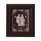 Hem Jewels Pure Silver Radhe Krishna Frame for Gift & Home Decor (7.5x6.5 Inch) (Pack of 1) 
