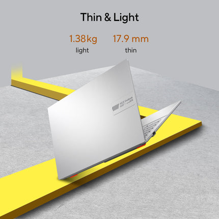 ASUS Vivobook Go 14, AMD Ryzen 3 7320U, Thin and Light Laptop, 14" (35.56 cm) FHD, (8 GB RAM/512GB SSD/Windows 11/Office 2021/42WHr /Silver/1.38 kg), E1404FA-NK321WS 