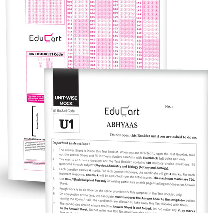 Educart Abhyaas New Pattern 20 NEET UG Mock Papers 2025 - Full Syllabus & Unitwise | With Theory Maps Book | As per 25th January 2025 NTA Circular 
