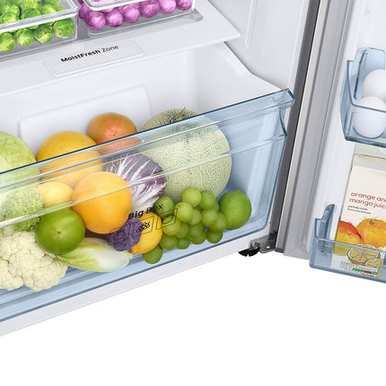 Samsung 236 L, 2 Star, Digital Inverter, Frost Free Double Door Refrigerator (RT28C3032GS/HL, Gray Silver) 