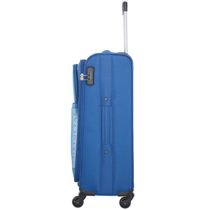 Aristocrat Baleno Set of 2 ( Small + Medium ) Blue Softsided Trolleys 