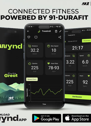 91-Durafit Sprint Pro Multifunction 5 HP Peak BLDC Motorized | 25 Level Auto Incline |16 Km/Hr Max Speed | 140 Kg User Weight | Free (DIY) Installation Assistance 