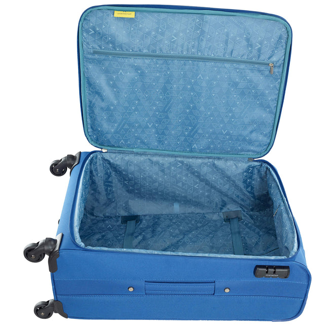 Aristocrat Baleno Set of 2 ( Small + Medium ) Blue Softsided Trolleys 