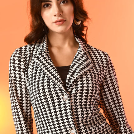 IUGA Women Jacket Style Full Sleeve Pink Blazer 