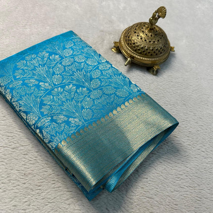 AYYAPPASILK Luxurious Brocade Semi Mysore Silk Saree Elegant Ethnic Wear with Blouse Piece Soft, Comfortable Fabric for Special Occasions 