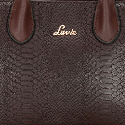 Lavie Women's Ficus Medium Satchel Handbag for Women | Satchel Bag for Work | Ladies purse | Stylish Shoulder Bag | Gift For Women 