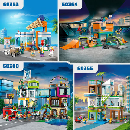 LEGO City Ice-Cream Shop 60363 Building Toy Set for Kids Aged 6+ (296 Pieces) 