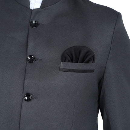 TAHVO Grey Bandgala Blazer with Hanky 