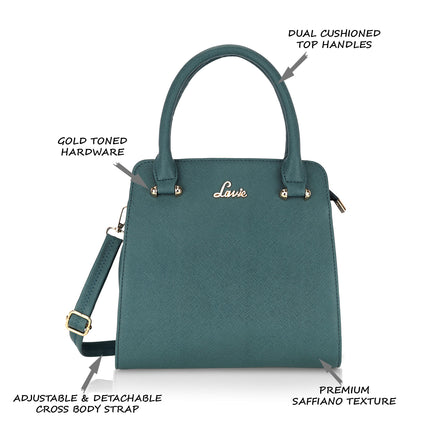 Lavie Women's Ushawu Small Satchel Handbag for Women | Satchel Bag for Work | Ladies purse | Stylish Shoulder Bag | Gift For Women 