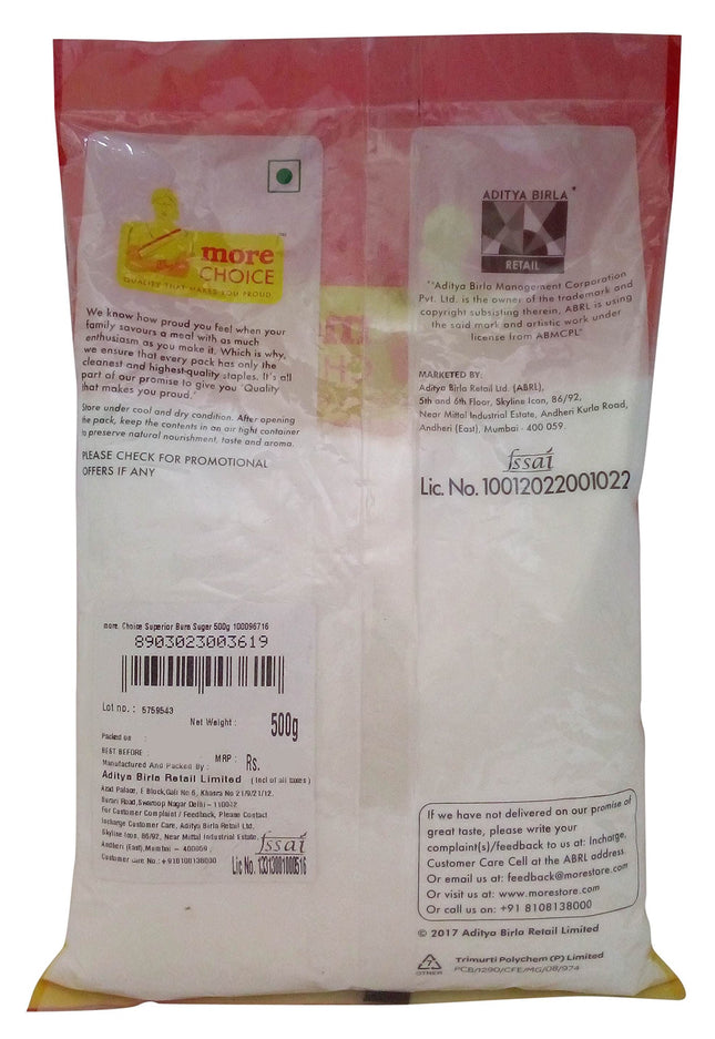 More Choice Bura Sugar, 500g Pouch 