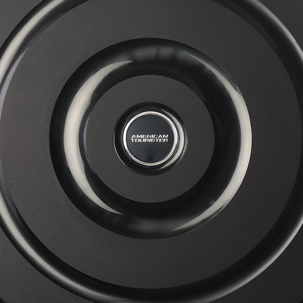 American Tourister Circurity+ 68 CM 8 Wheel with 3 Point TSA Lock Trolley Bag for Travel | Small Polypropelene Suitcase with TSA Lock, Double Wheels & Flexi Packing Straps for Men & Women - Black 