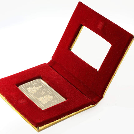 999 Fine silver 10 grams Laxmi Ganesh Rectangular Silver coin/bar in a gift pack with certificate of Purity. (10 Grams 1 Piece) 