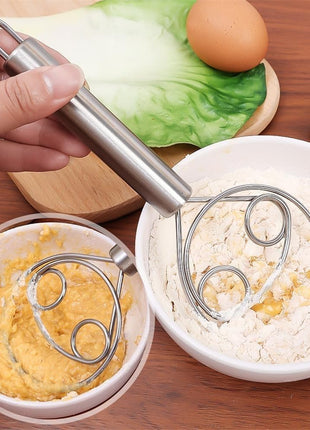 ABTER Atta Kneader Dough Maker with Stainless Steel Food Processor Roti Atta Blender Beater Manual Flour Mixer for Egg, Bread, Cake, Pastry, Pizza Dough 