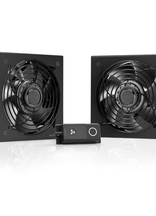 AC Infinity RACK ROOF FAN KIT, Quiet Dual-Fans with Speed Controller, for cooling AV, Home Theater, Network 19‚ Racks 