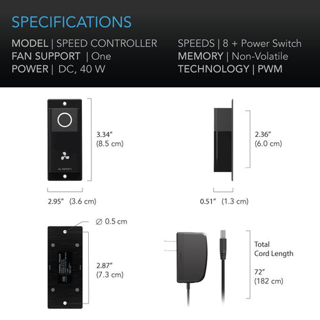 AC Infinity RACK ROOF FAN KIT, Quiet Dual-Fans with Speed Controller, for cooling AV, Home Theater, Network 19‚ Racks 