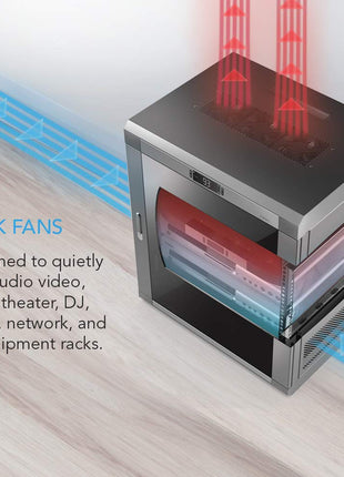 AC Infinity RACK ROOF FAN KIT, Quiet Dual-Fans with Speed Controller, for cooling AV, Home Theater, Network 19‚ Racks 