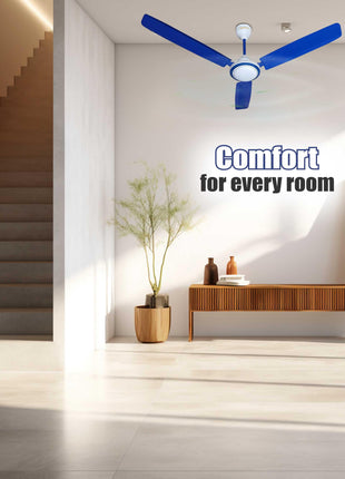 ACTIVA 1200MM HIGH Speed 410 RPM High Speed Anti DUST Coating Super Fan Ceiling Fan 2 Year Warranty (Blue) 