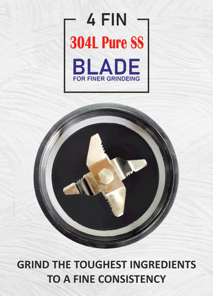 ACTIVA Easy Mix Nutri 2 Jar Mixer Grinder for Smoothies, Chutney & Shakes, Long Lasting Shock Proof Abs Body, Powerful 500 Watt Heavy Duty Motor With Nano Grinding Technology, 2 Years warranty-Black 