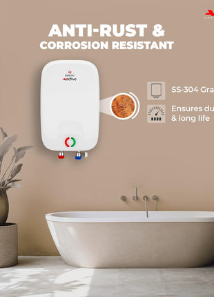 ACTIVA Inferno 6 L Instant Water Geyser | BEE 5-Star Rating | Powerful Copper Heating Element | ISI Marked | Energy Efficient | 5 Safety Protections | Compact Wall-Mounted Design | 5-Year Warranty 